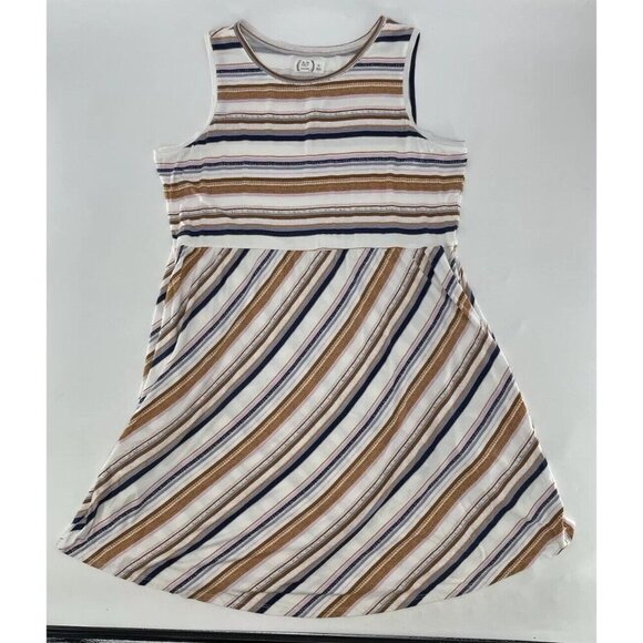 NWT Maurices 24/7 Multi‎ Striped Empire Waist Pocket Dress Sleeveless Comfort XL - Picture 3 of 10